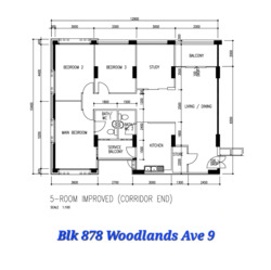 Blk 878 Woodlands Avenue 9 (Woodlands), HDB 5 Rooms #425326131